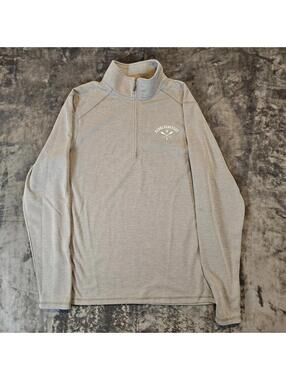 Camp David Mens M Kennebunkport ME 1/4 Zip Gray Pullover